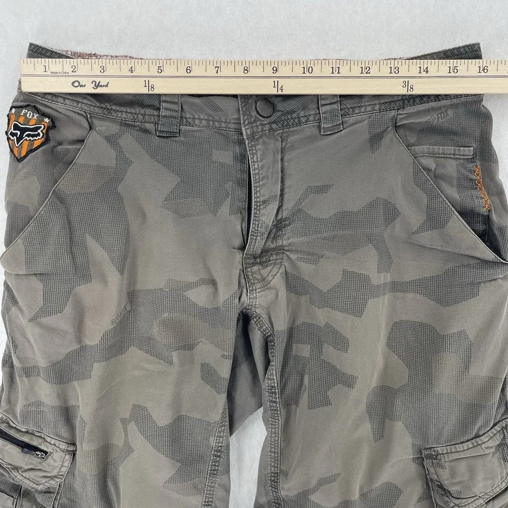 Fox Racing Sergeant Cargo Shorts Mens 32 Camo Bermuda Bike Motocross Grunge Y2K
